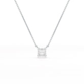 1 CT Lab Grown Diamond Princess Pendant